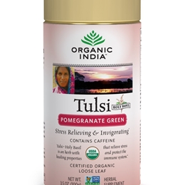 HERBATA TULSI POMEGRANATE GREEN 100G